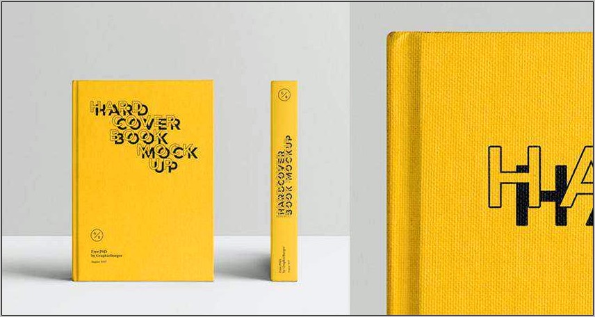 Realistic Book Mockup Template Pack Free Psd