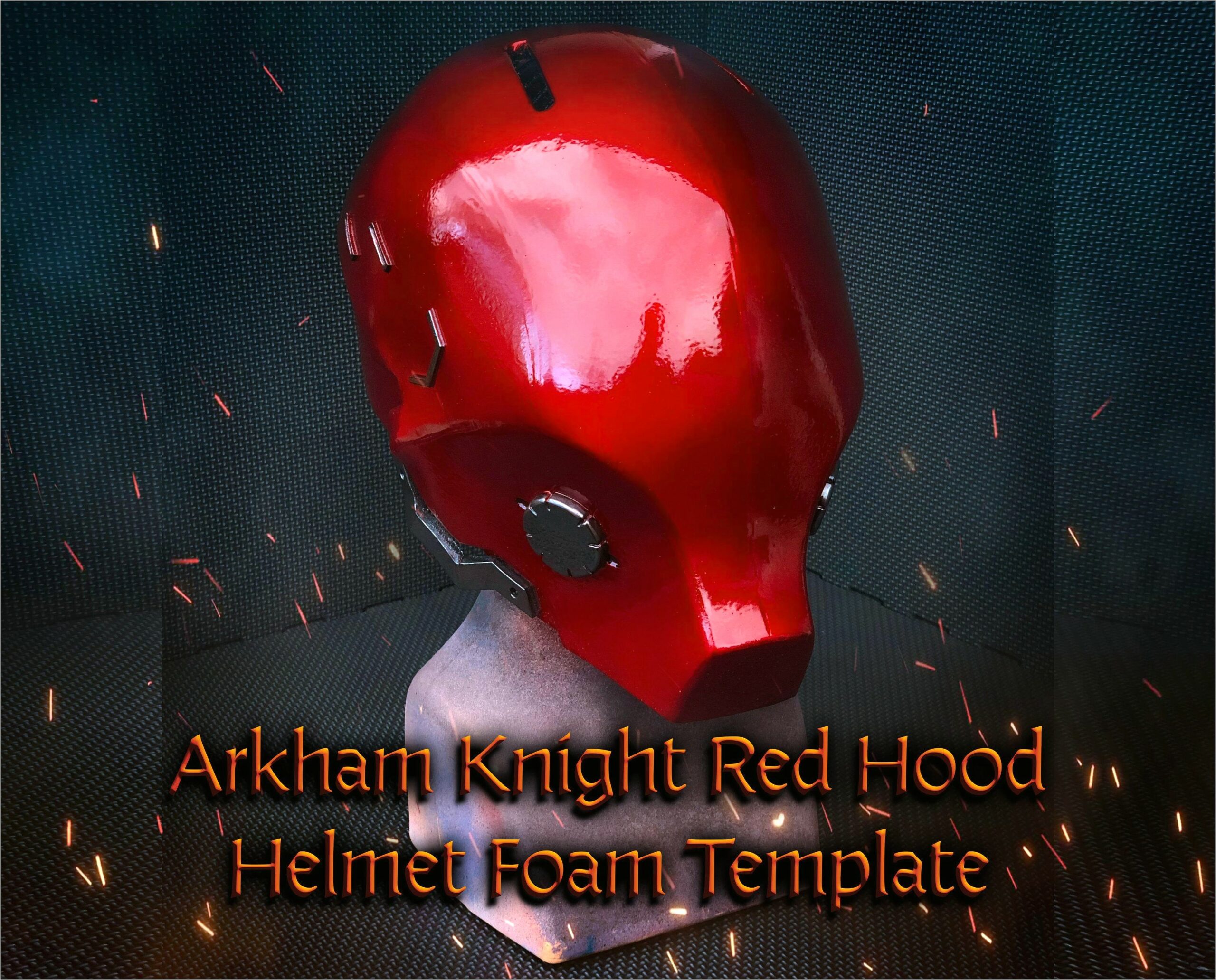 Red Hood Diy Costume Helmet Free Pdf Template