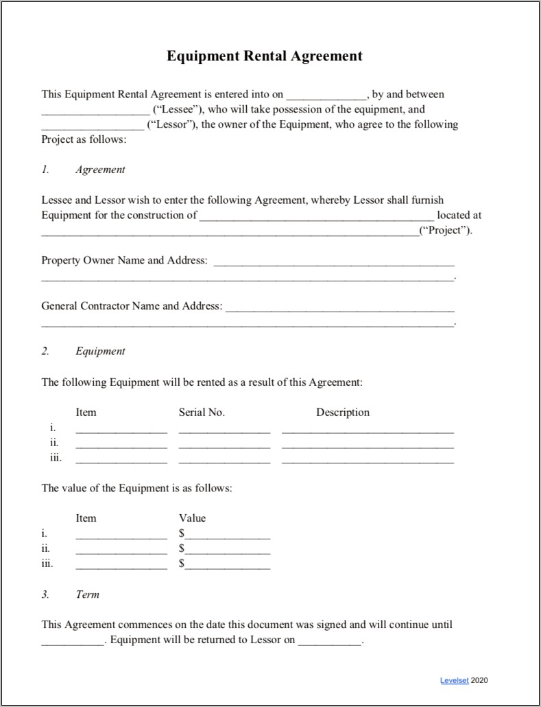 Rental Agreement Template Free State Of Oregon