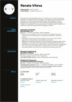 Research Skills Resume Computer Science