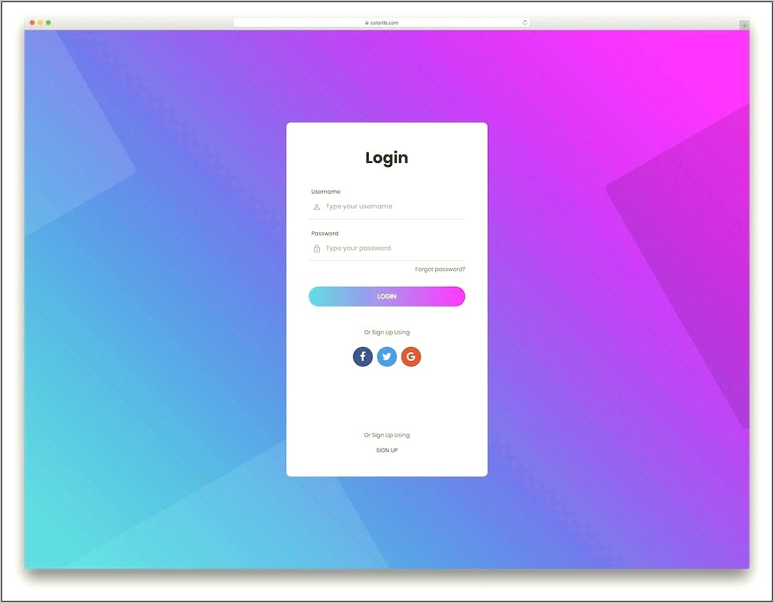 Responsive Admin Login Page Template Free Download