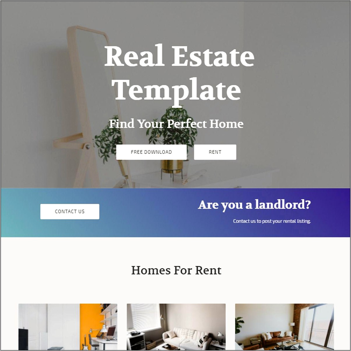 Responsive Real Estate Html Template Free Download