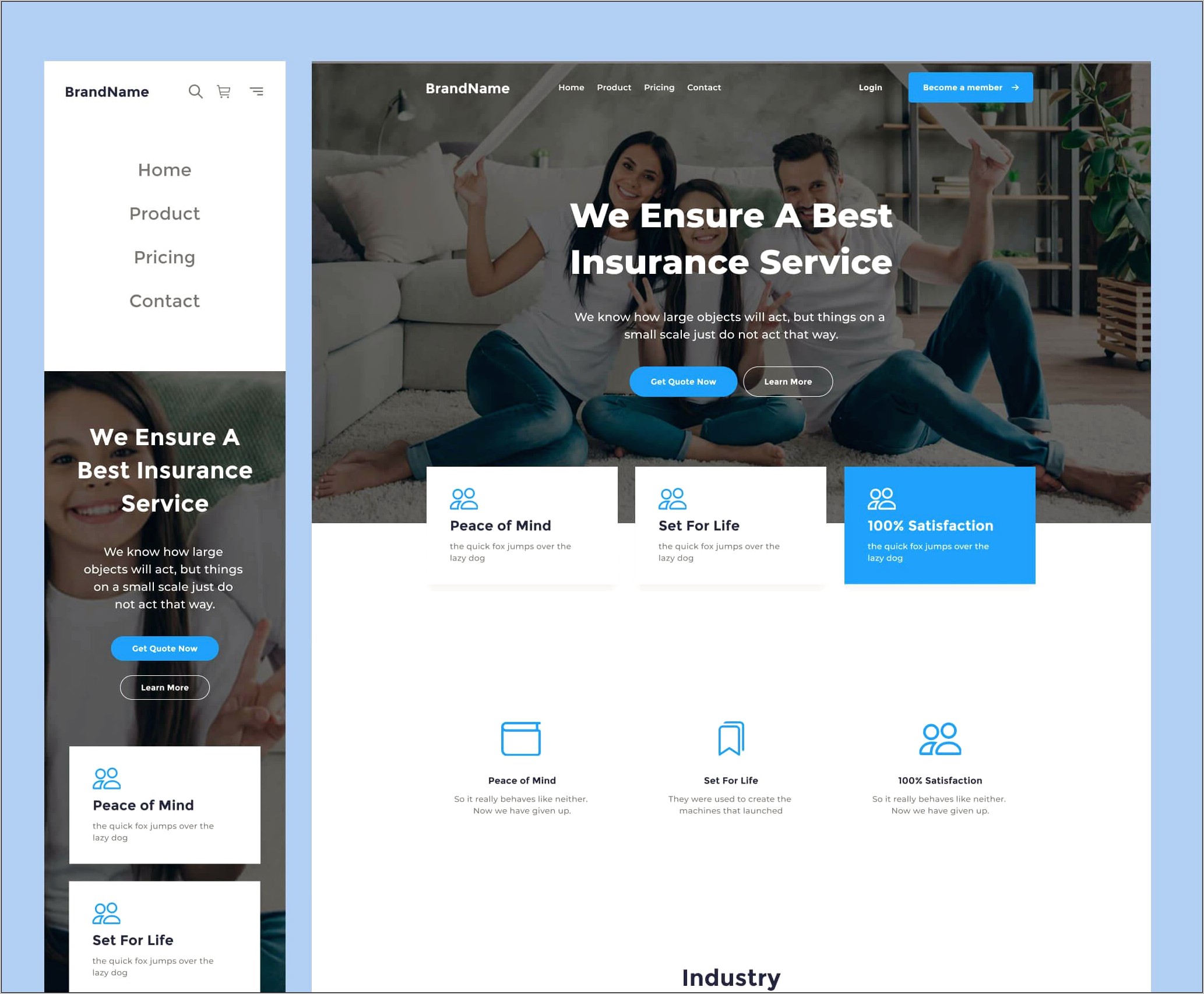 Responsive Template Free Download With Login Page