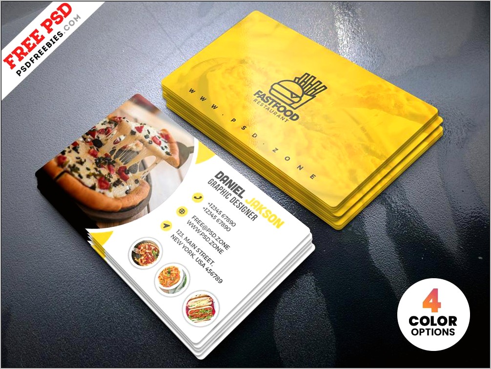 Restaurant Chef Business Card Template Free Psd