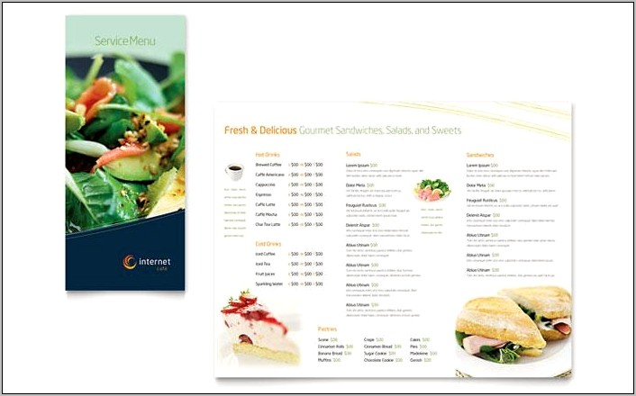 Restaurant Menu Templates For Microsoft Word Free