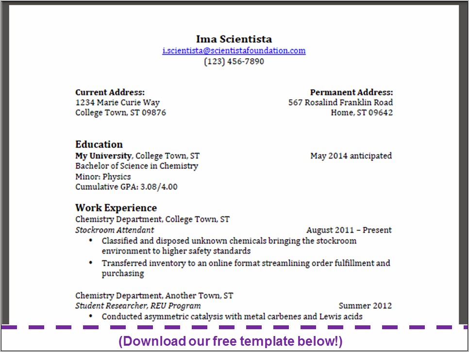 Resume Education In Progress Example