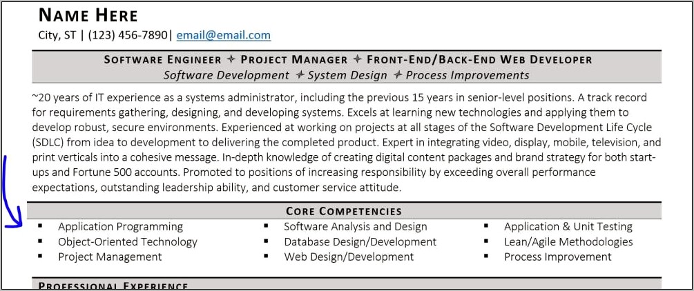 Resume Example For Senior Citizens