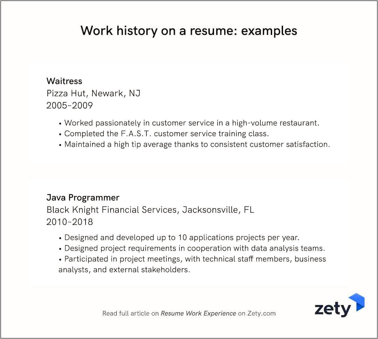 Resume Example Of Current Job