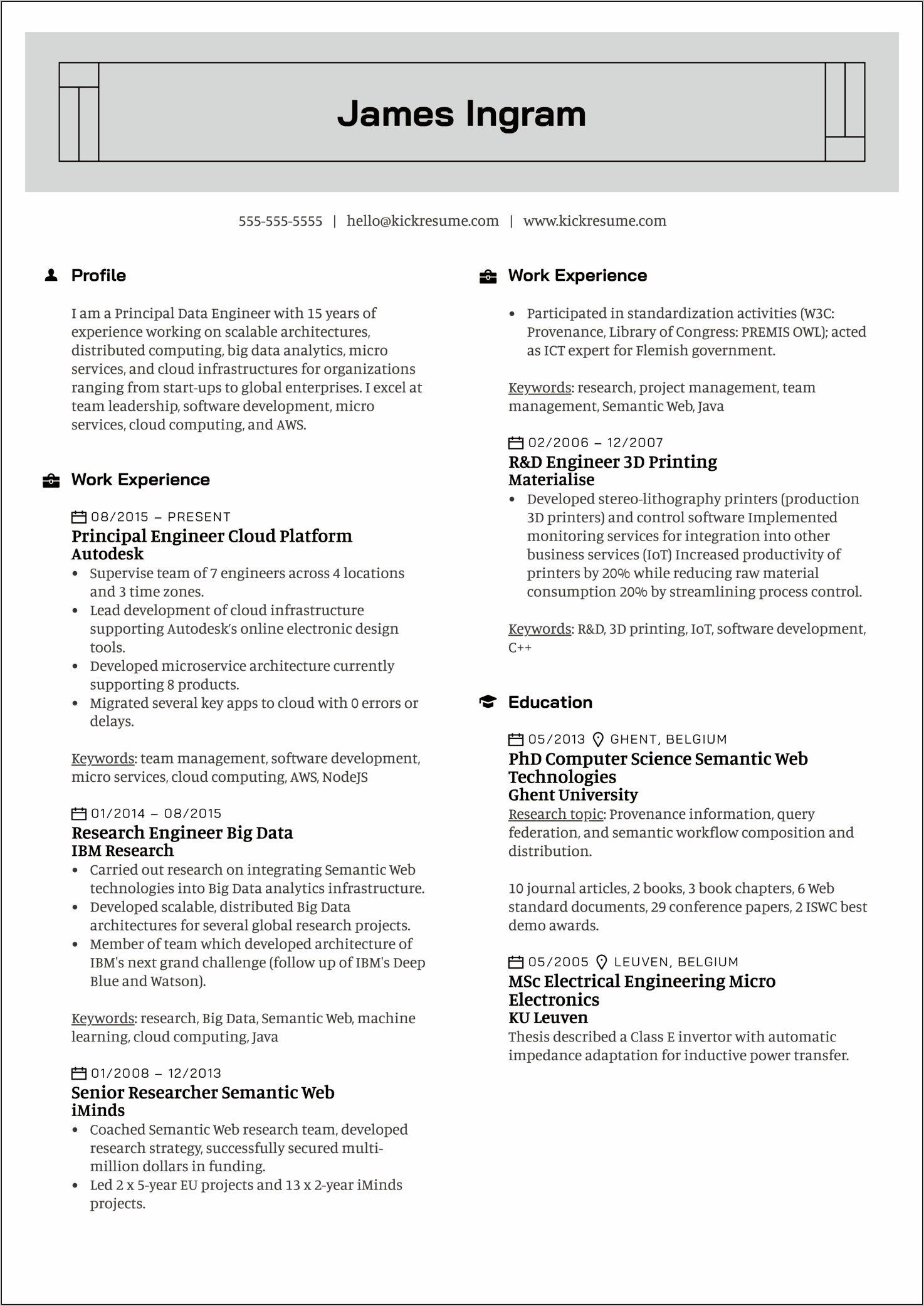 Resume Example Software Team Leader