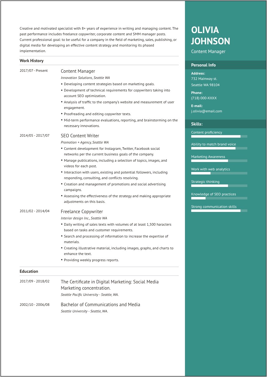 Resume Examples About Physical Therapist
