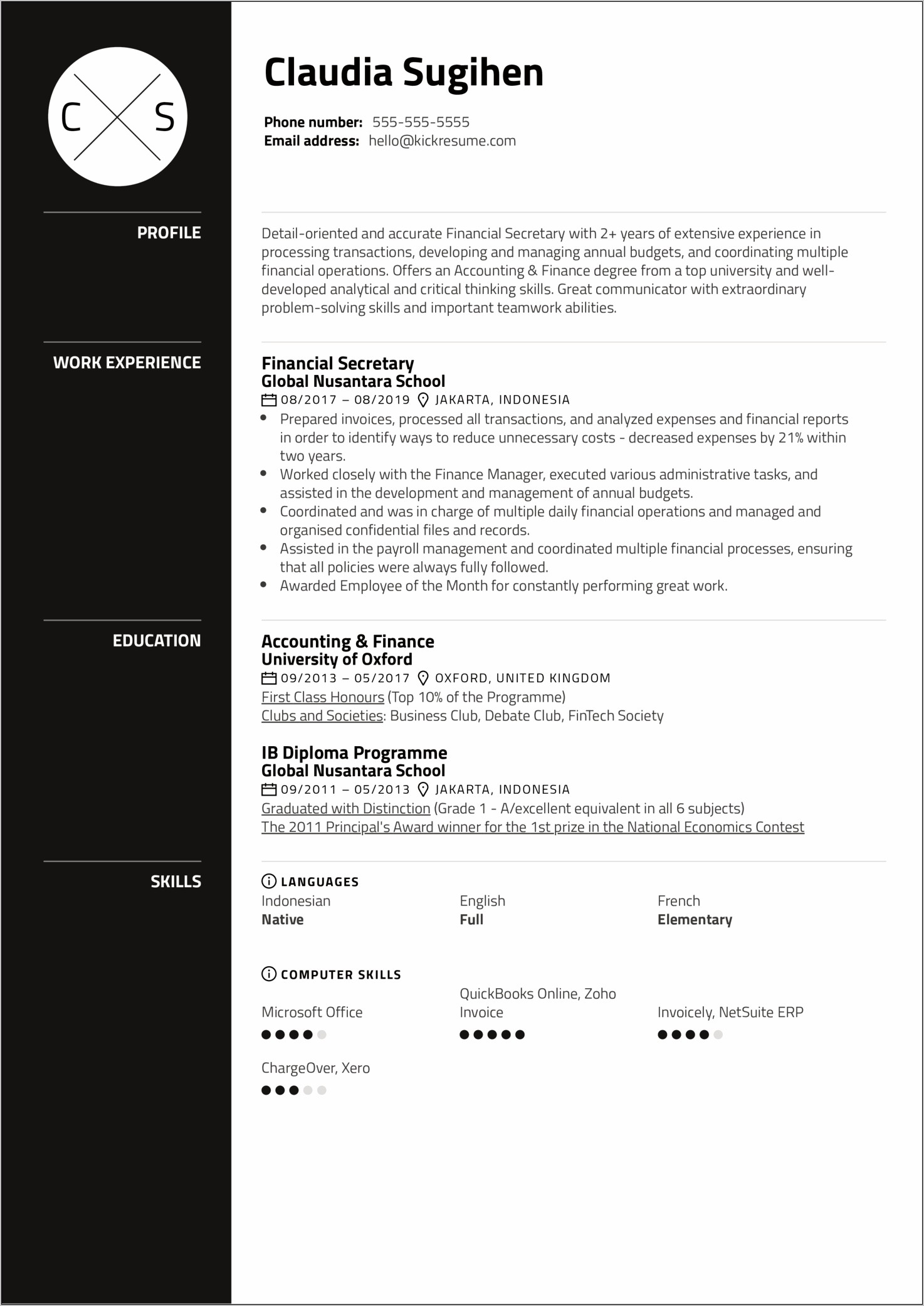 Resume Examples Education Bachelors Honors