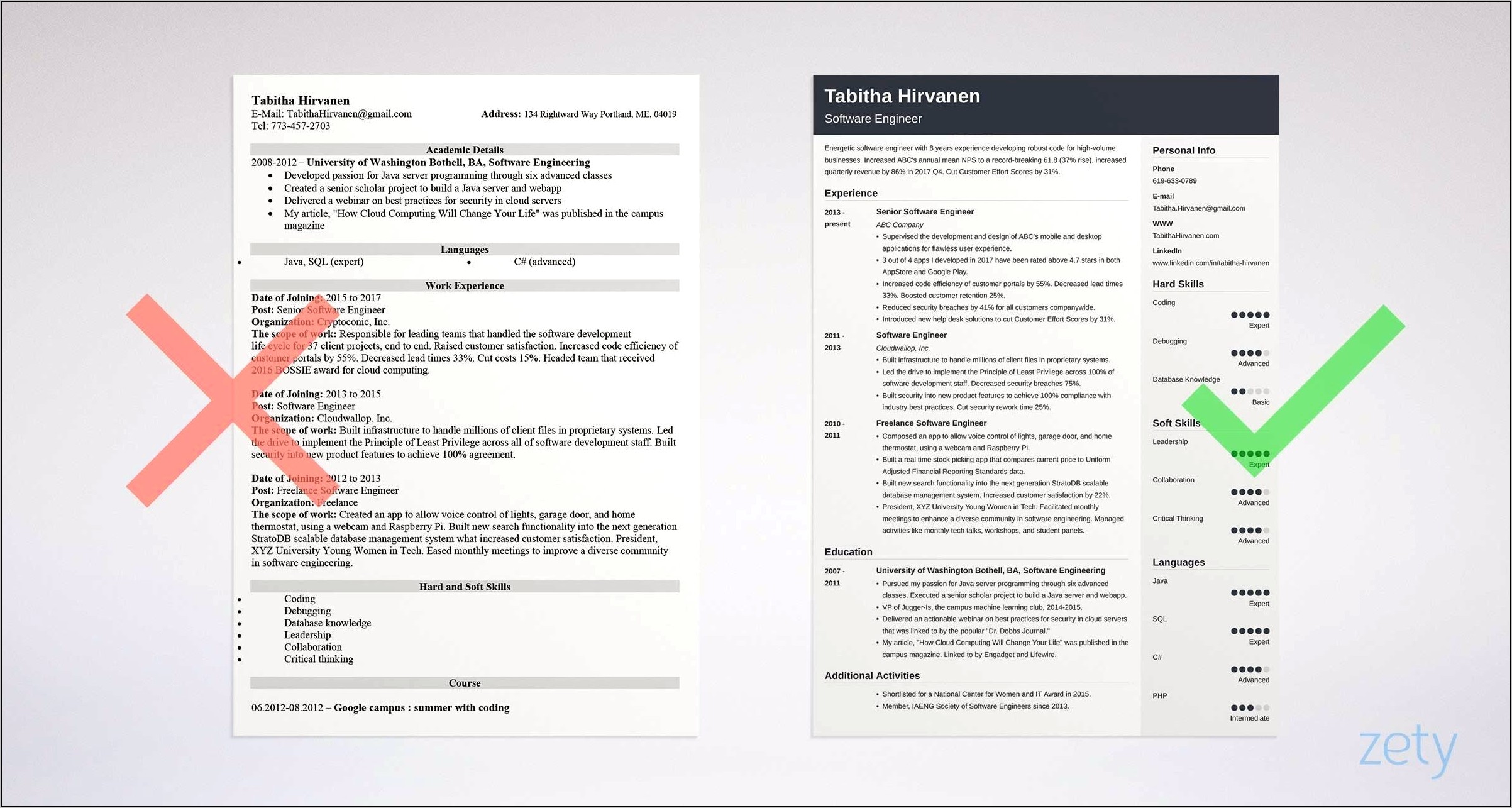 Resume Examples Expert Software Developers