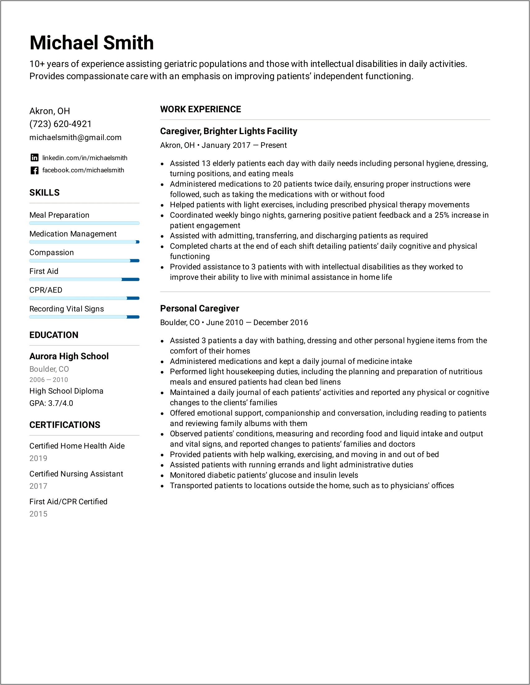 Resume Examples For Family Dollar