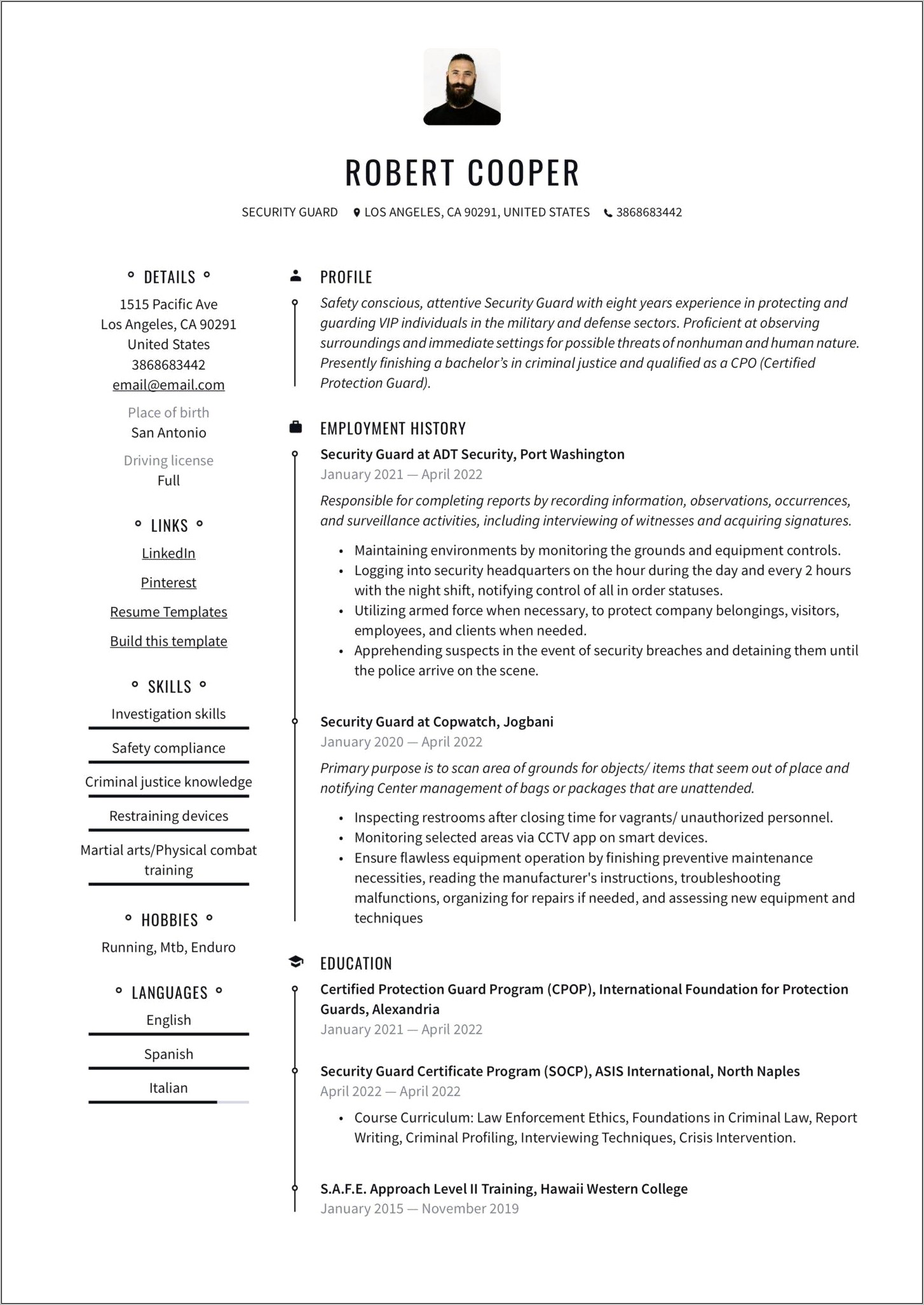 Resume Examples For Job Fair