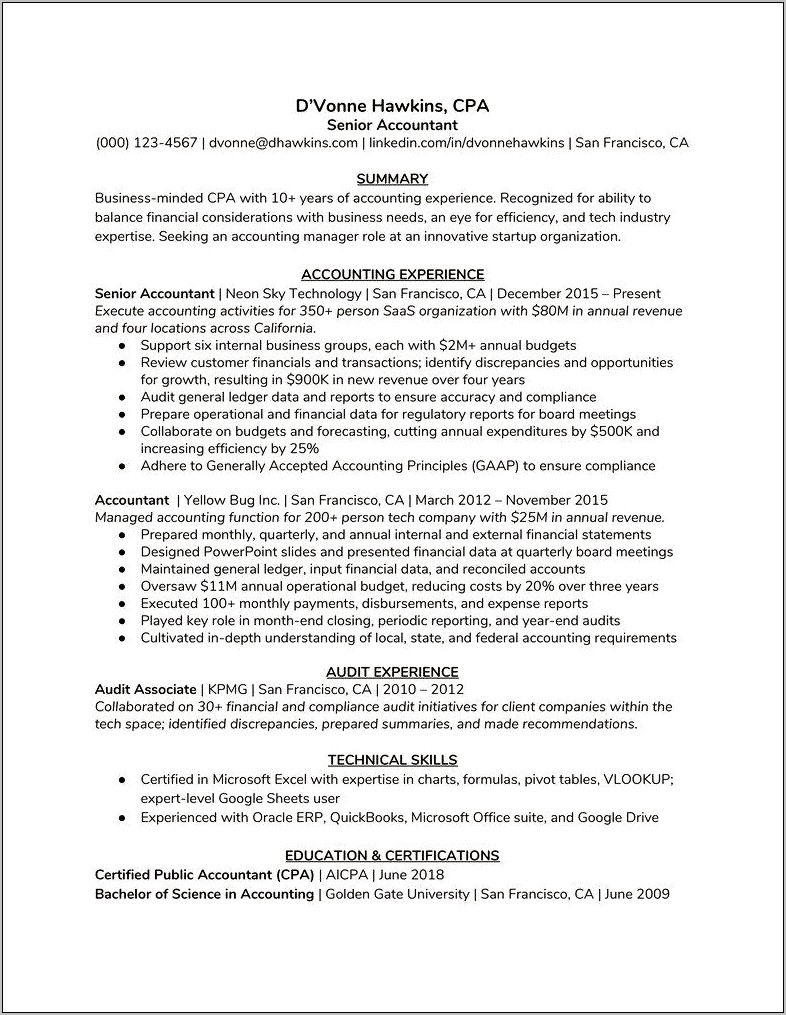 Resume Examples Full Charge Bookkeeper