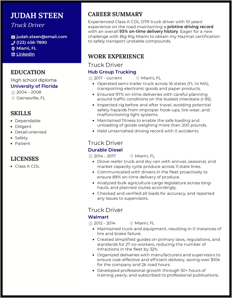 Resume Examples Of Skills Summary