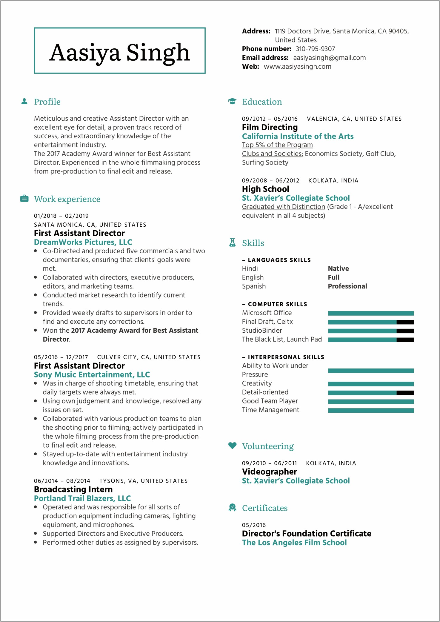 Resume Examples Uf Liberal Arts