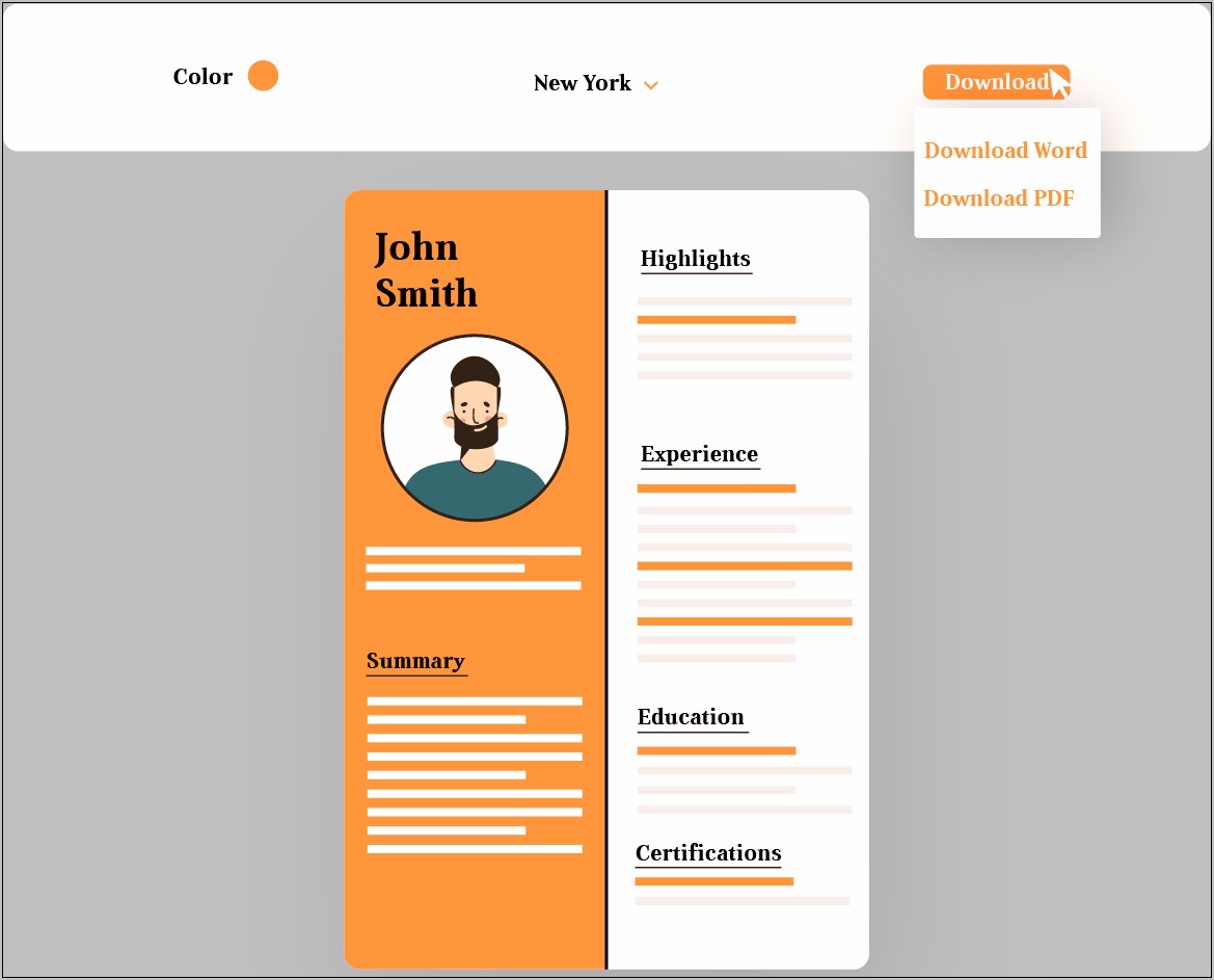 Resume Examples With One Job