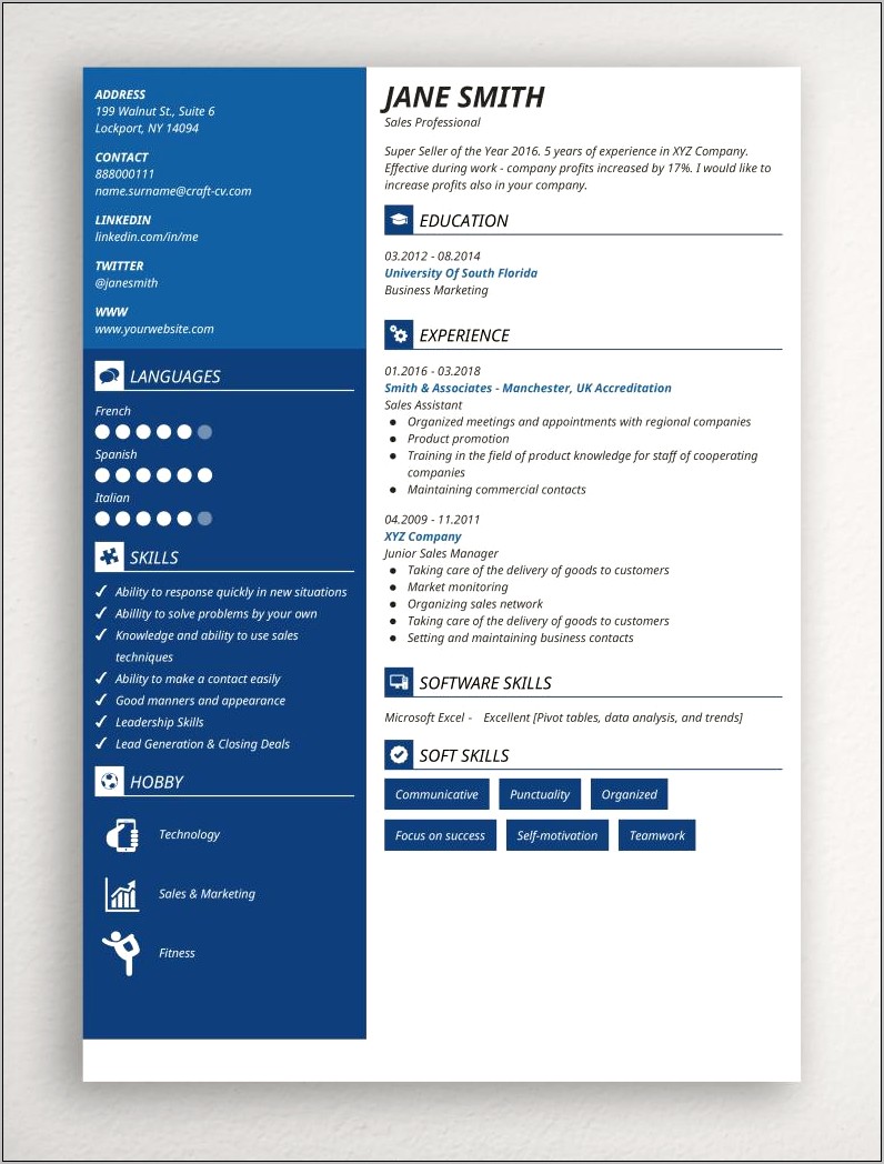 Resume Excel Skills Pivot Tables