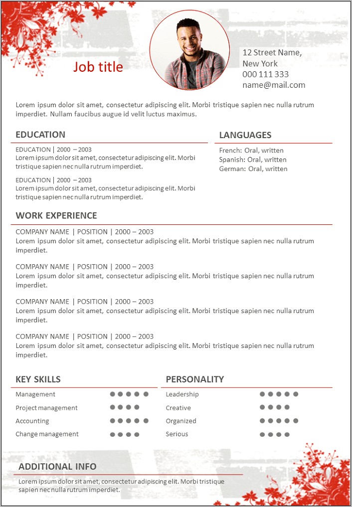 Resume For A Florist Job