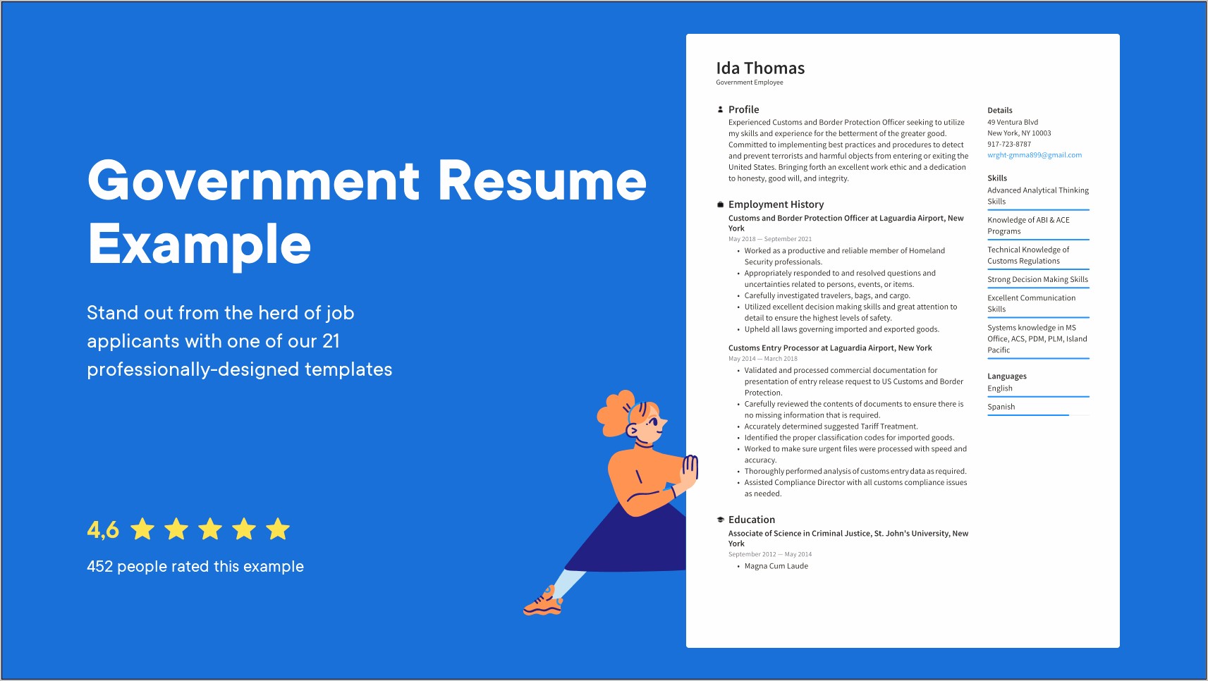 Resume For Government Jobs Usa