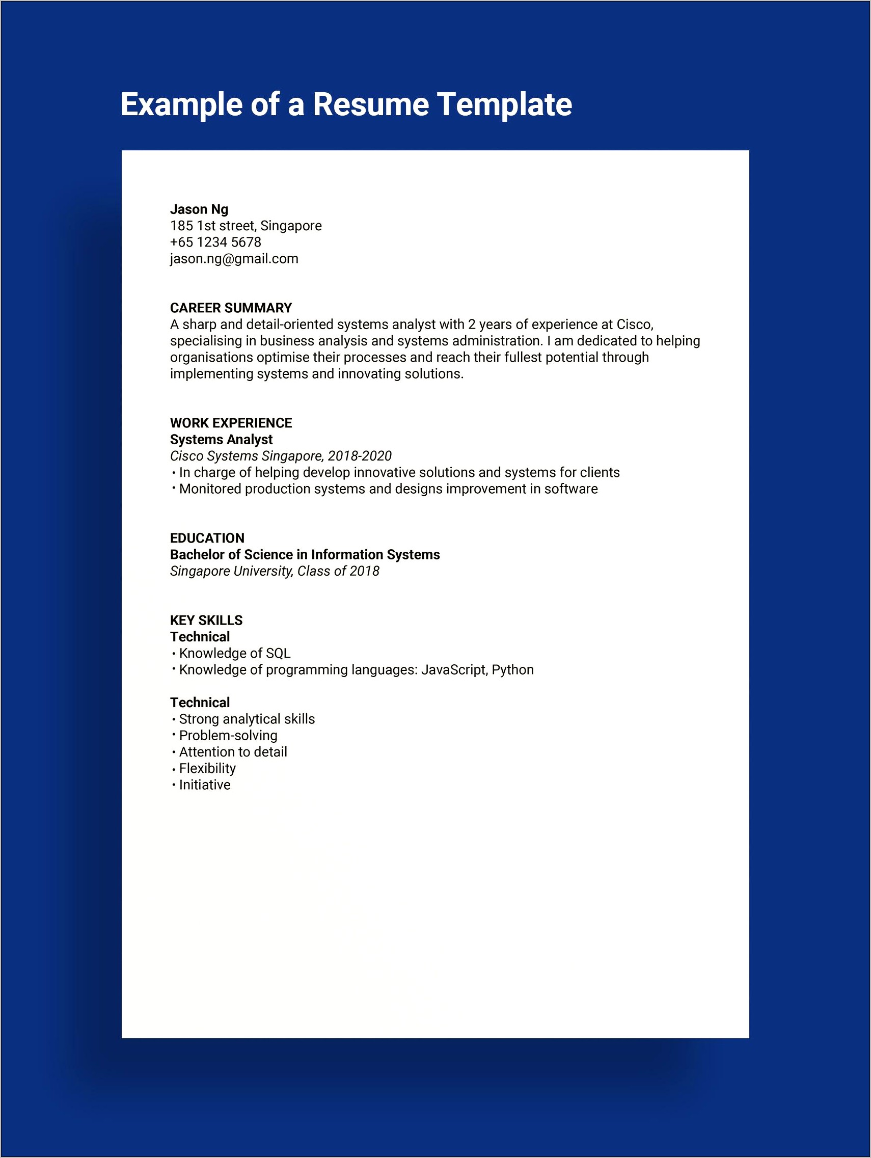 Resume For Job Fair Template