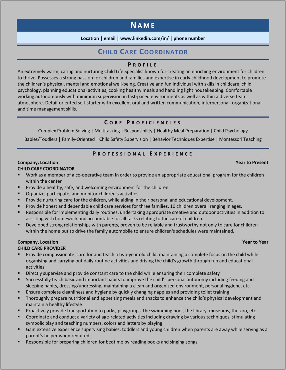 Resume For Patient Coordinator Samples