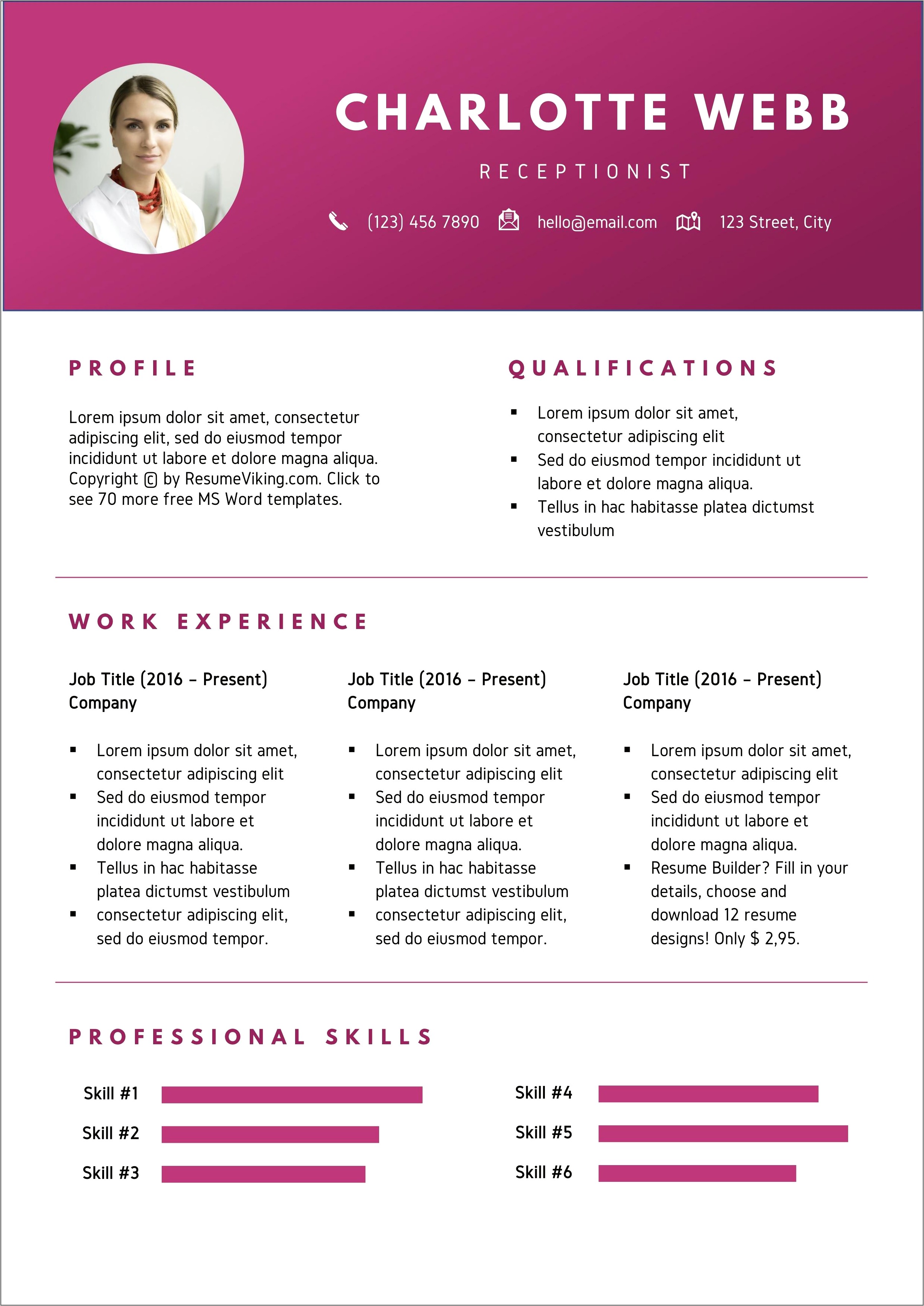 Resume Format Pdf Free Download