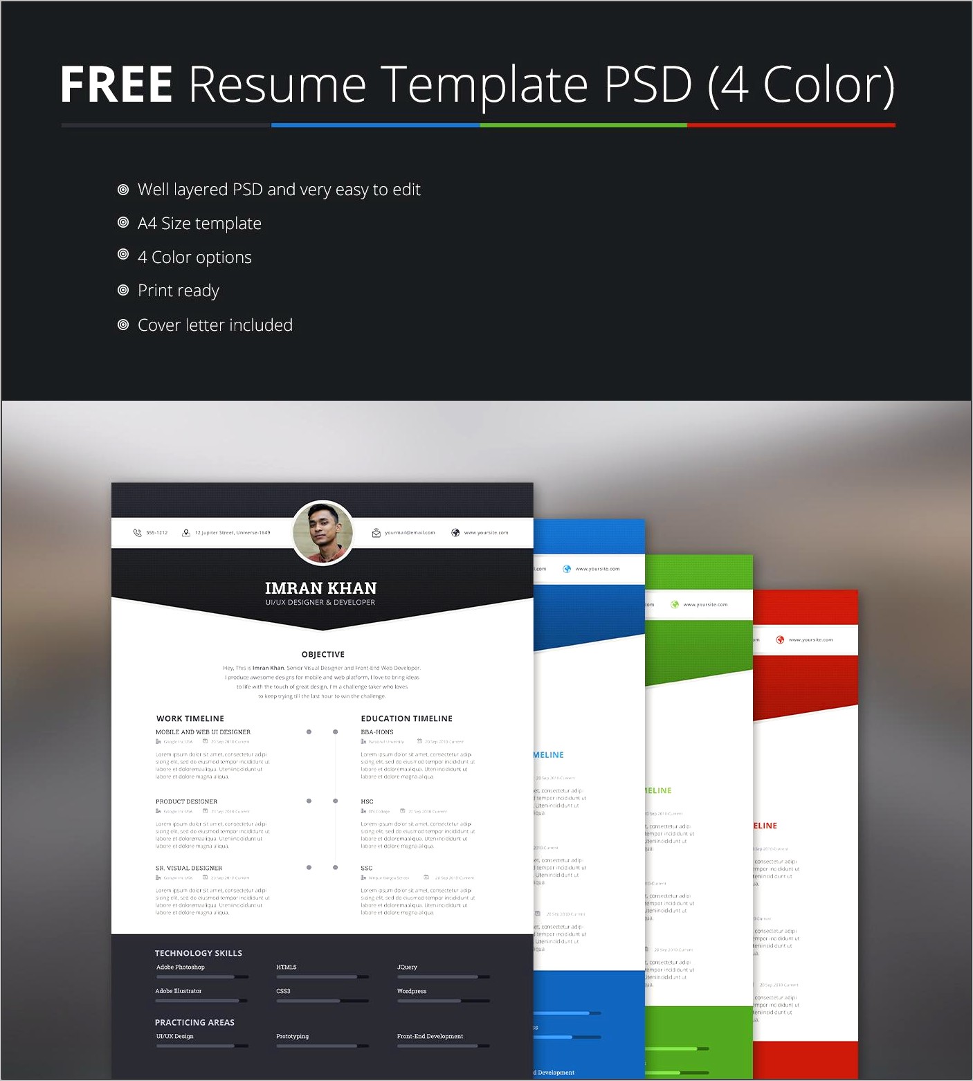 Resume Illustrator Template Free Download