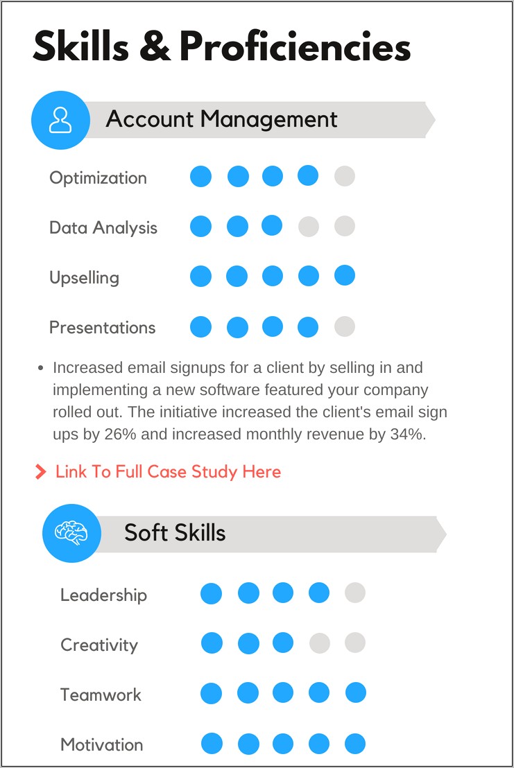 Resume Name For Skills Section