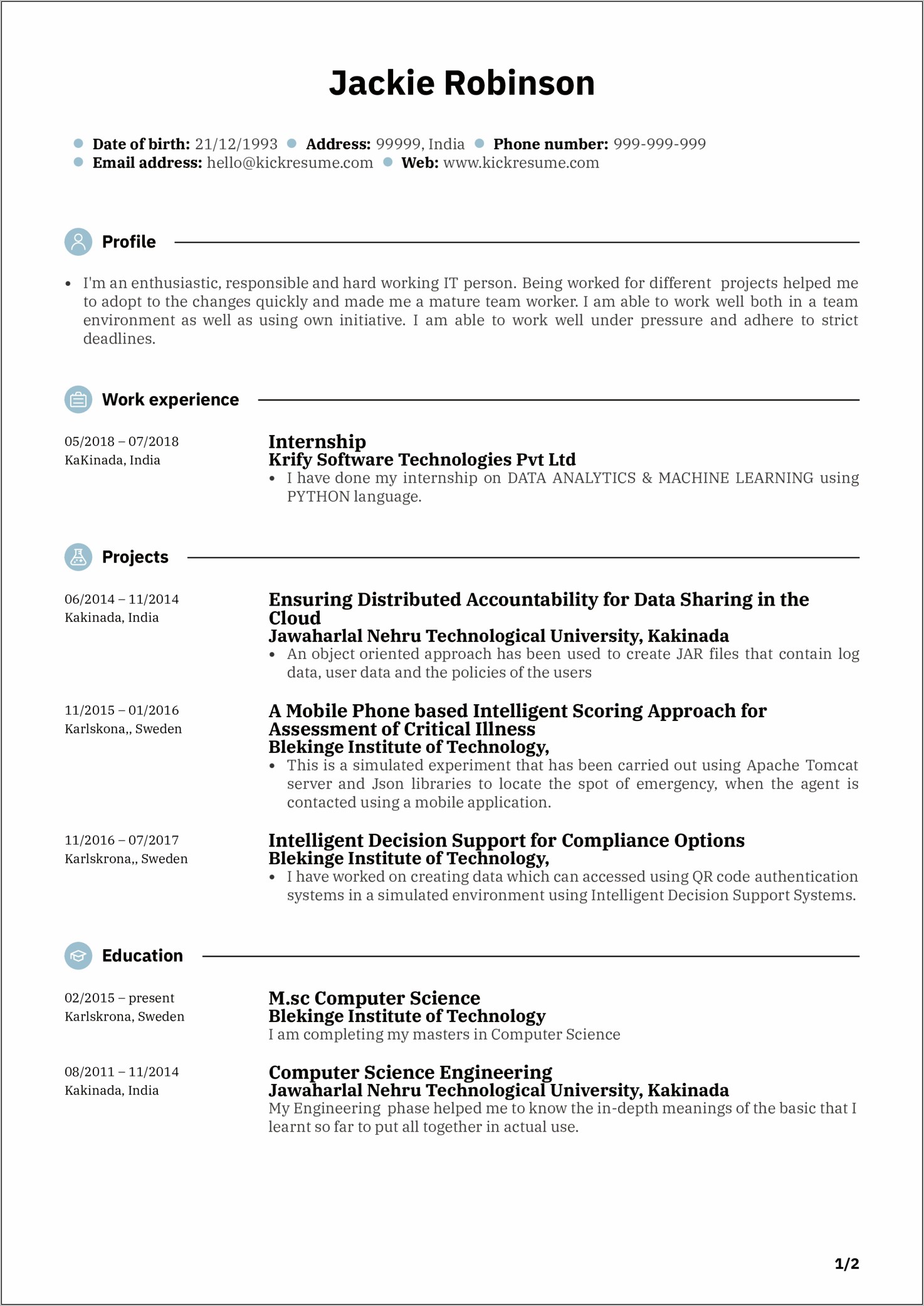 Resume Objective Entry Level Programmer