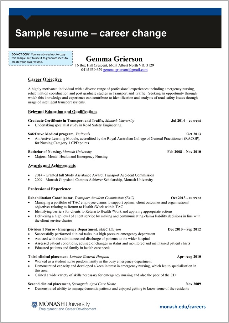 Resume Objective For Campus Job