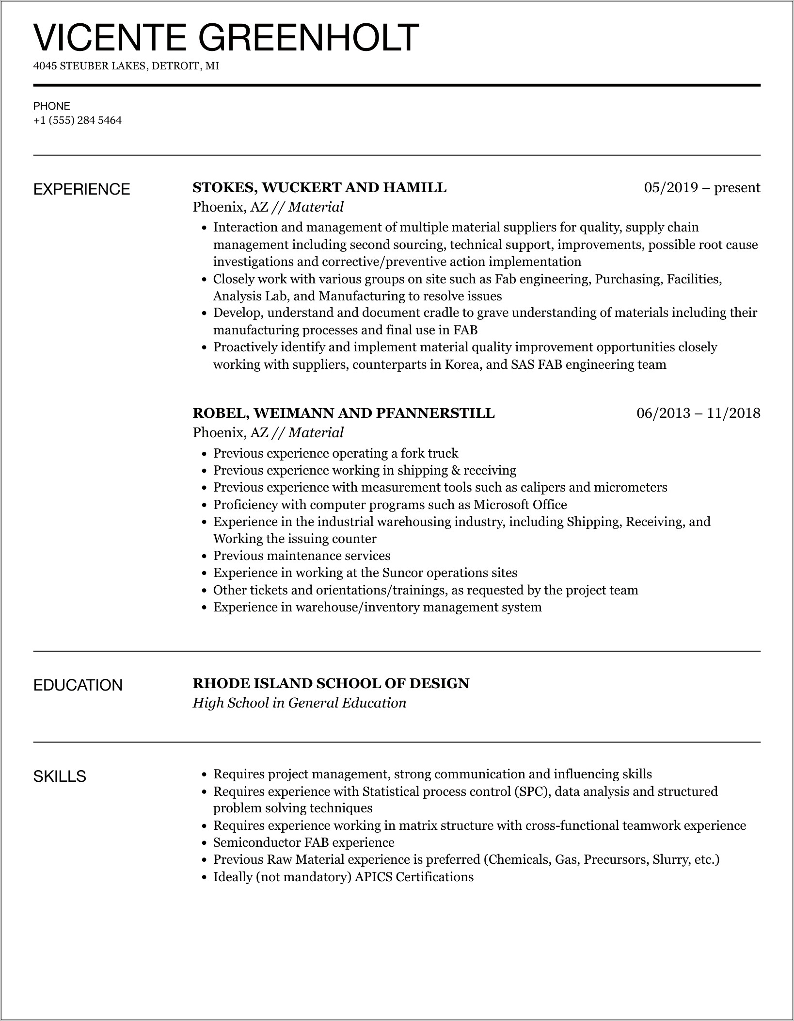 Resume Objective For Weigh Stations