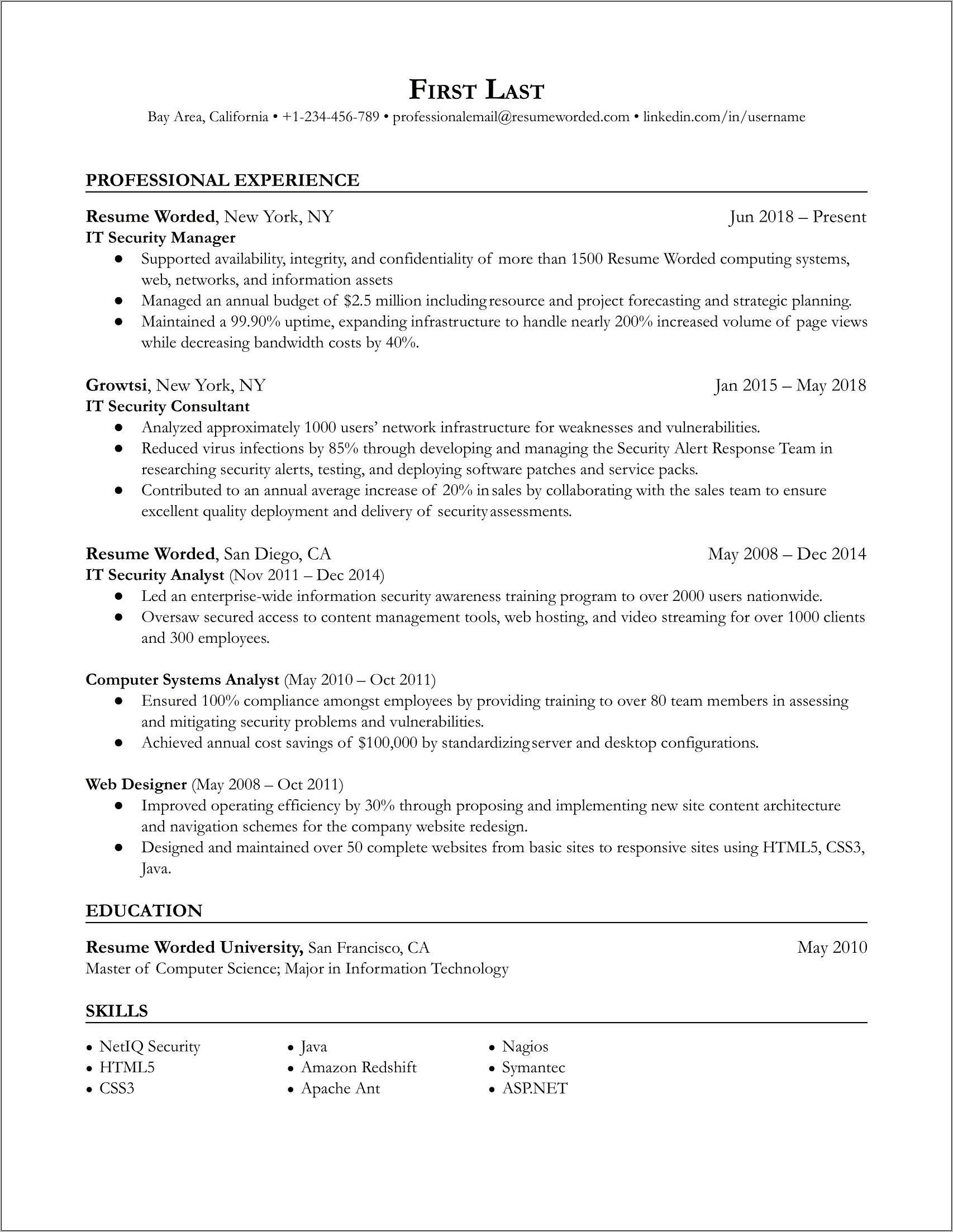 Resume Objective Statement Access Coordinator