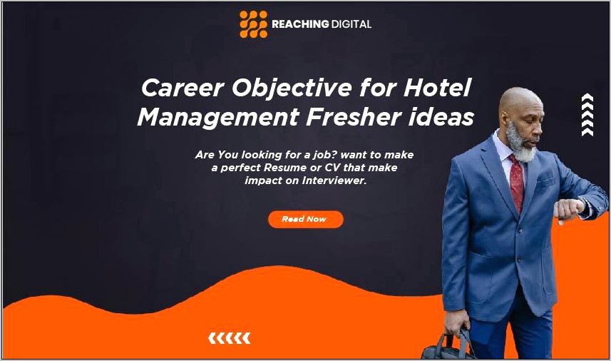 Resume Objective Statement Hotel Management