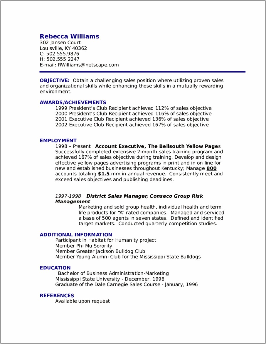 Resume Objective Statement Samples Accounting