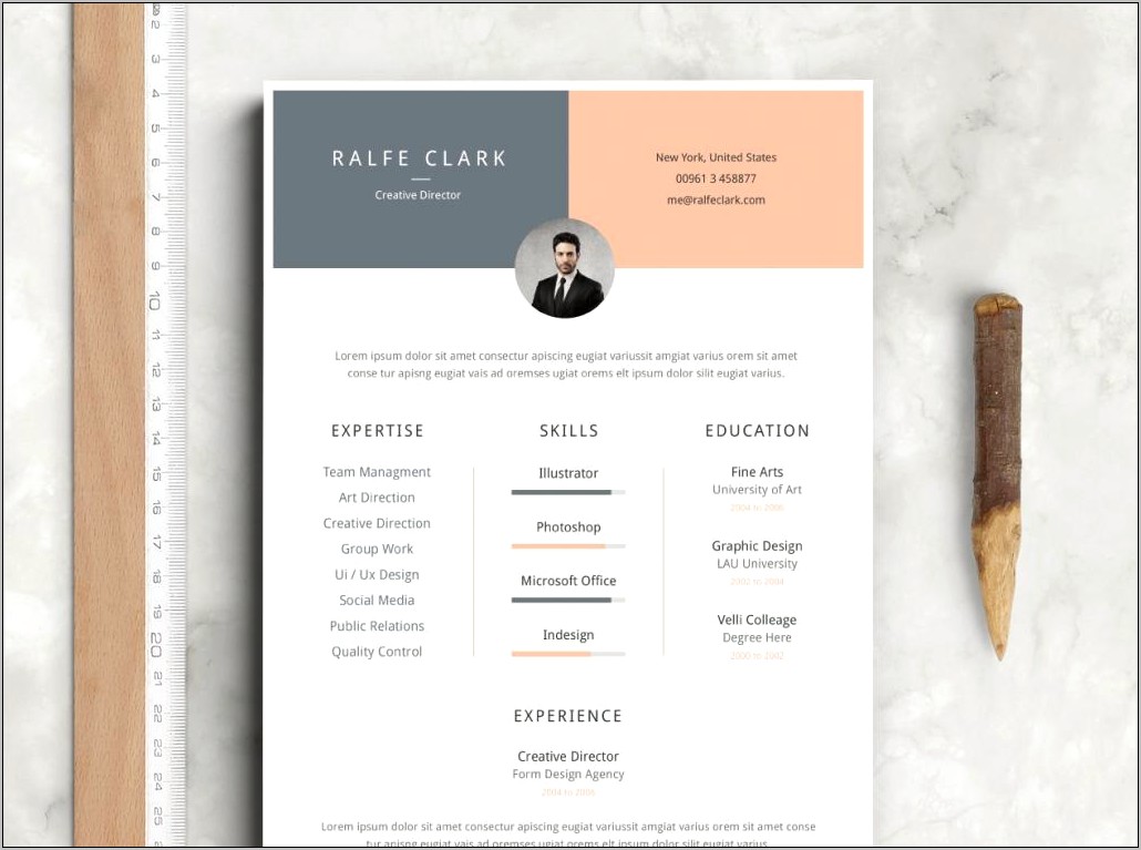 Resume Psd Templates Free Download