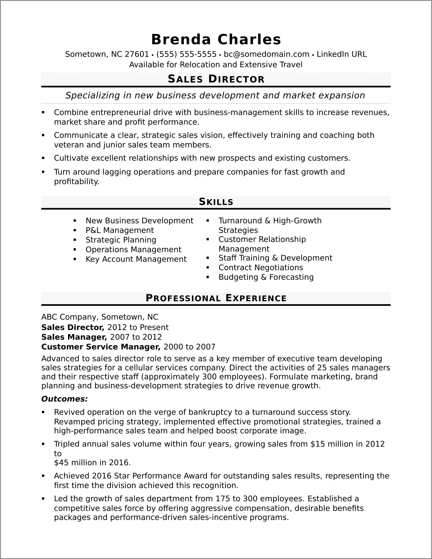 Resume Sample Amalgamate My Skills