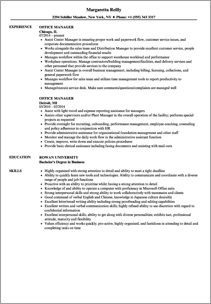 Resume Sample For Notary Public