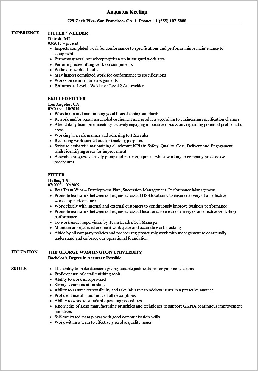 Resume Sample For Seaman Apprentice