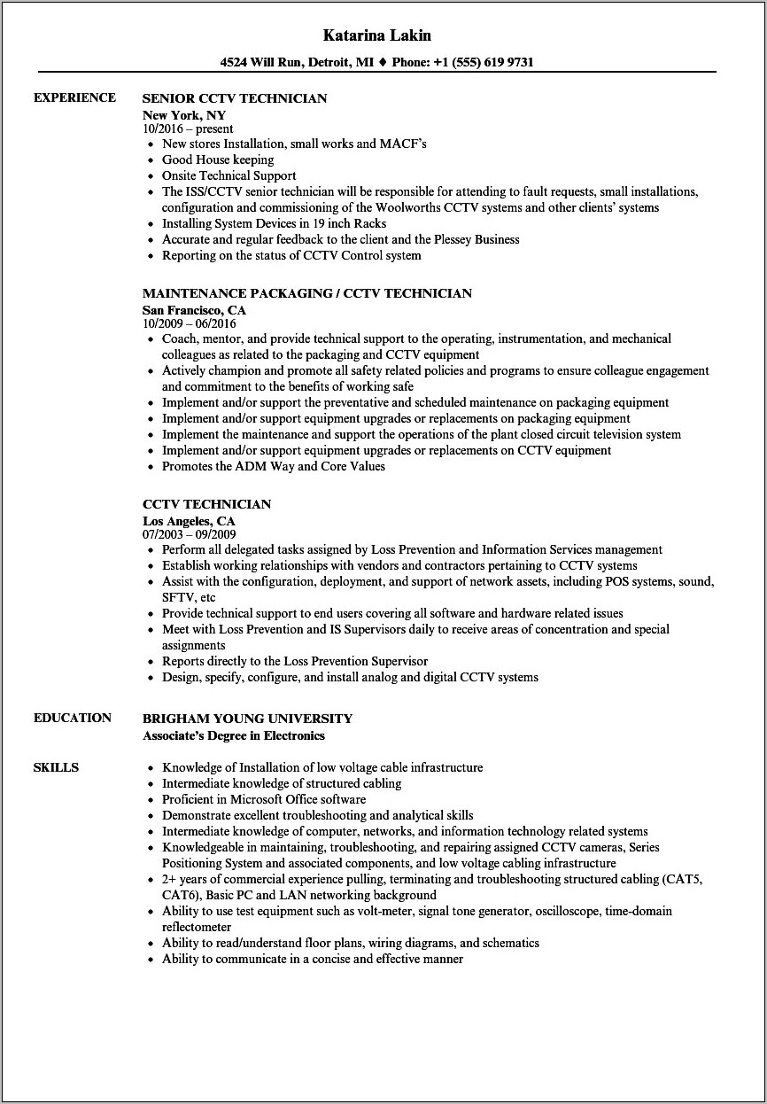 Resume Sample For Woolworth Jobs