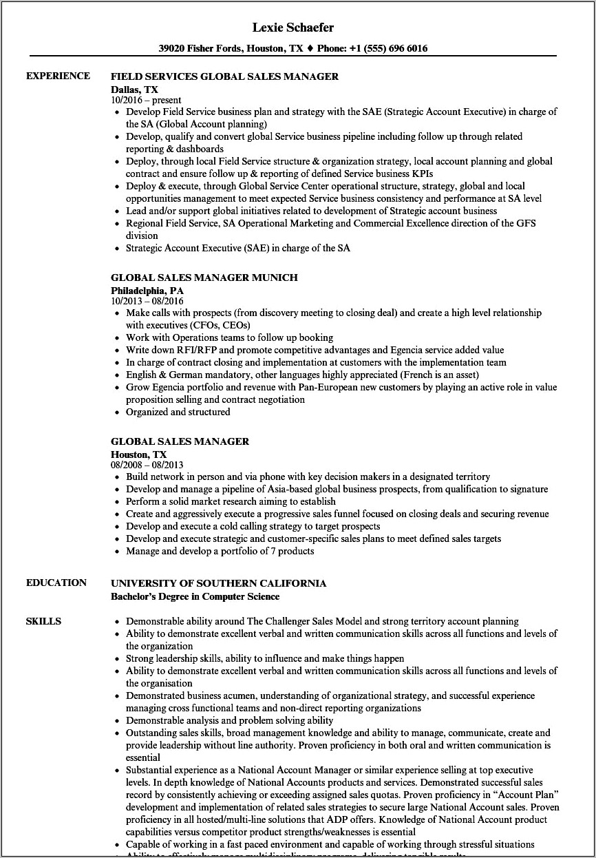Resume Sample Strengths And Weaknesses