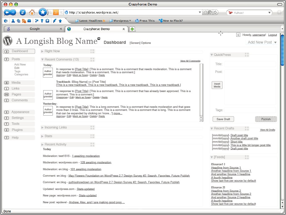 Resume Samples For Wordpress Admin