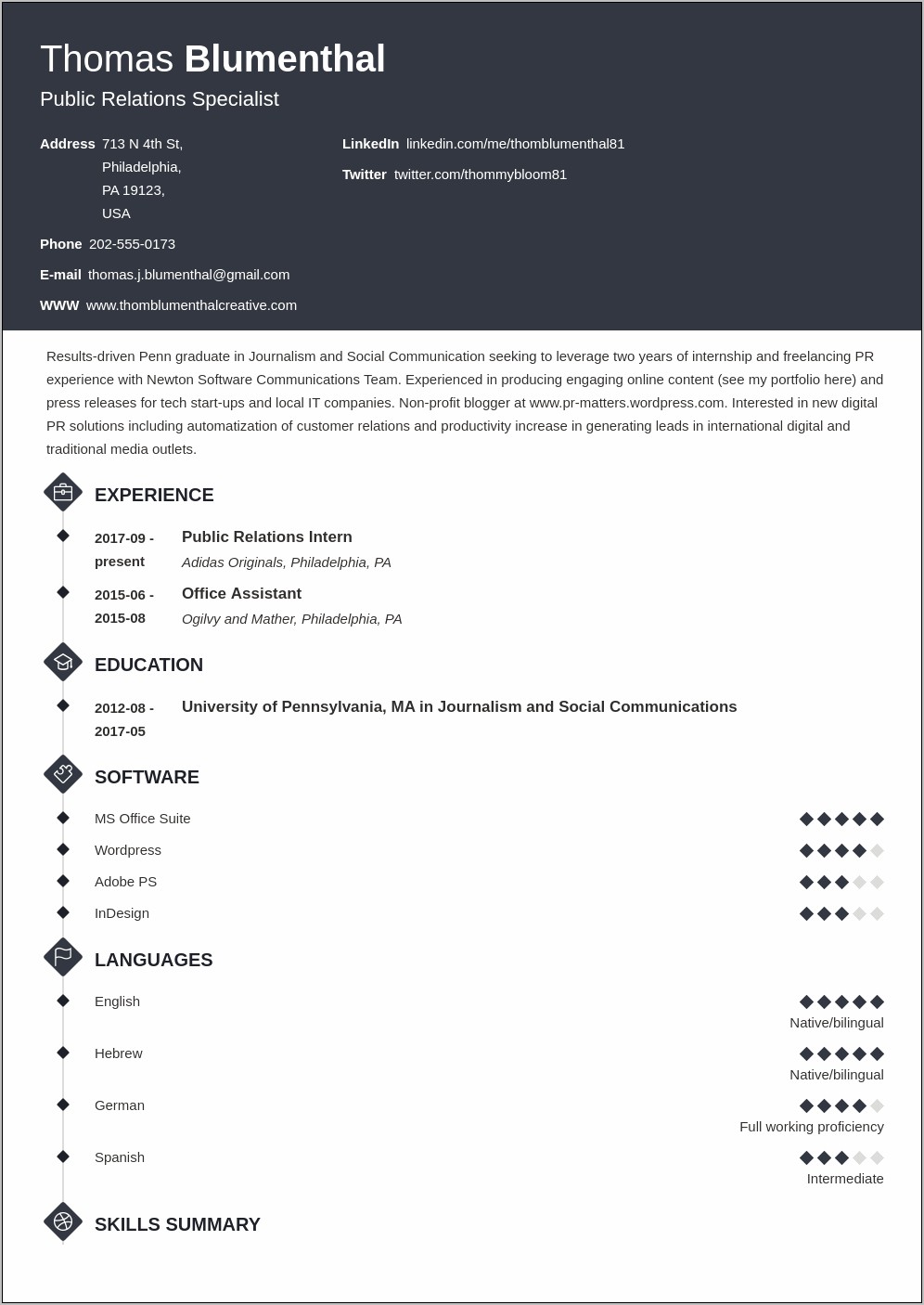 Resume Samples Highlights Of Qualifications