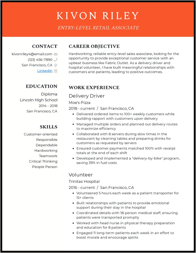 Resume Skills For People Person