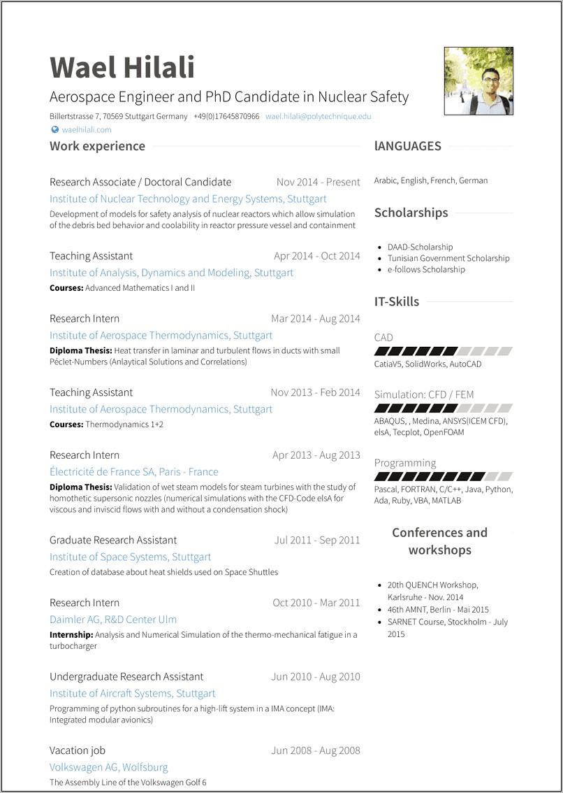 Resume Skills For Research Assistant