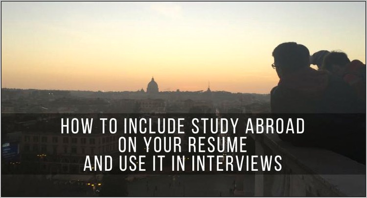 Resume Skills From Living Abroad