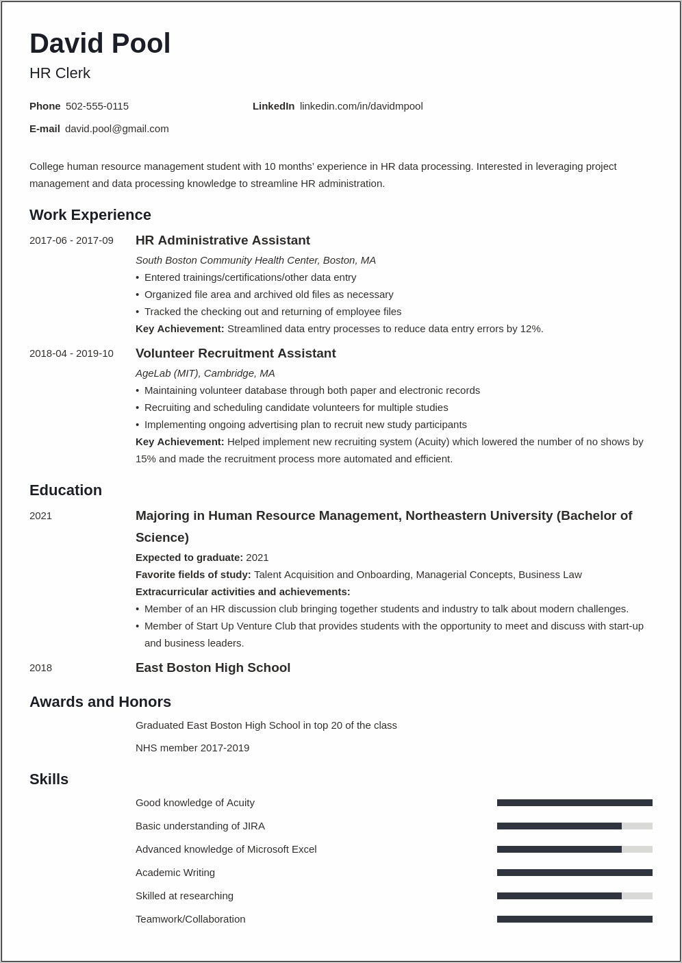 Resume Summary Examples Leaveraging Experience