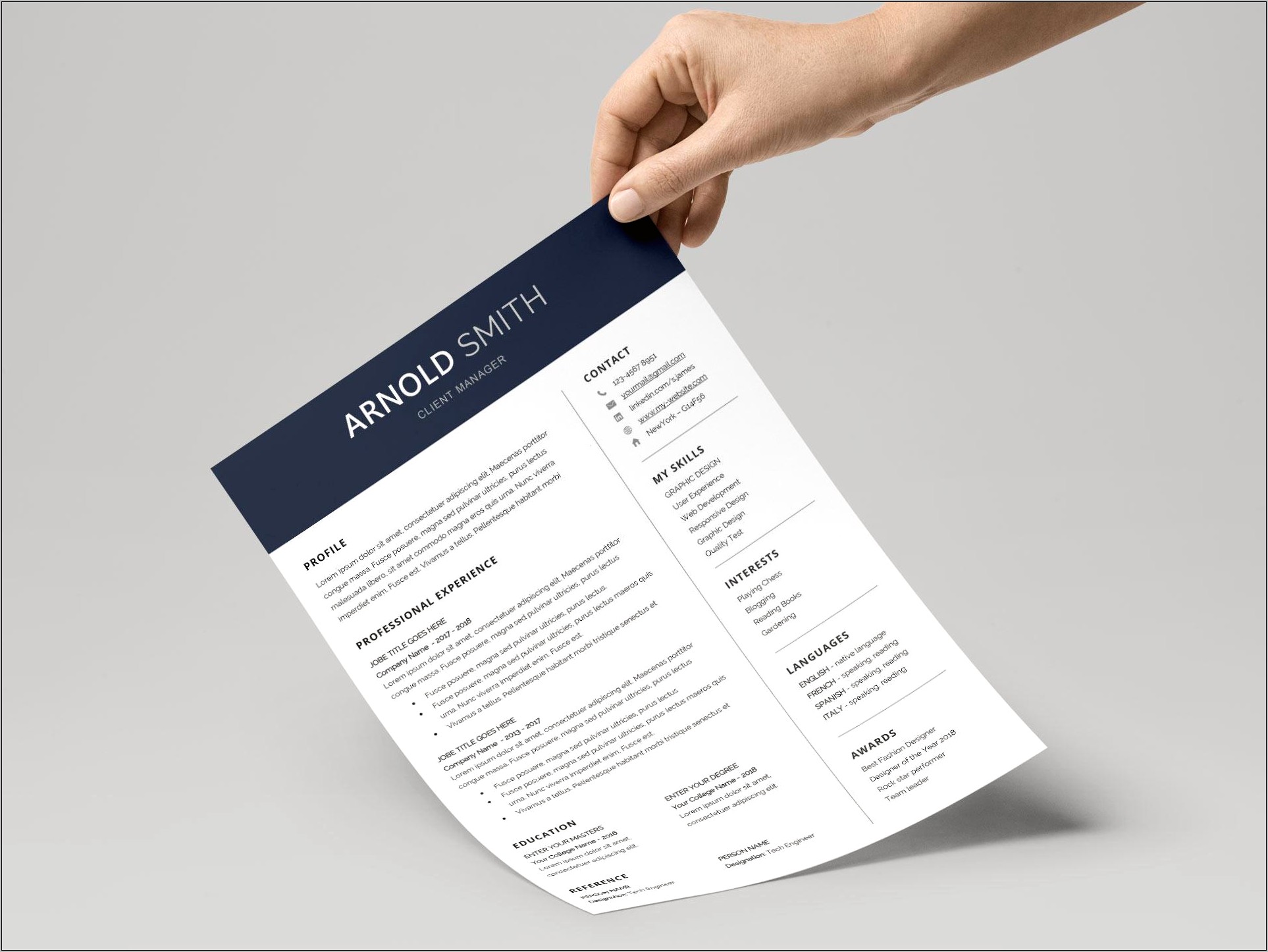 Resume Templates 2017 Word Free