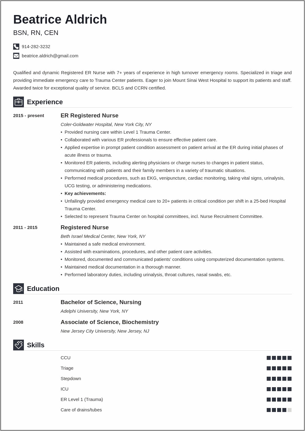 Resume To Go Room Skills